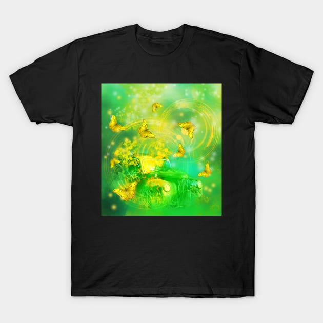 Dream wreck with butterflies T-Shirt by hereswendy